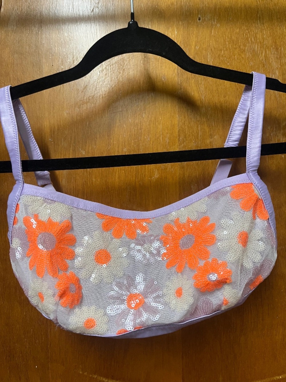 Aerie Purple Sequin Bra/ Going Out Top